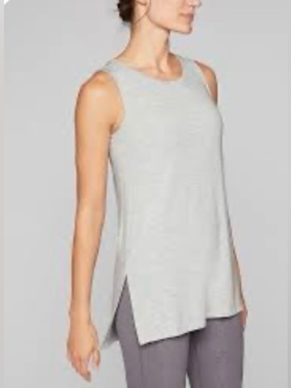 Athleta Women’s Grey Heather Threadlight Layering Tank Top, Size XS